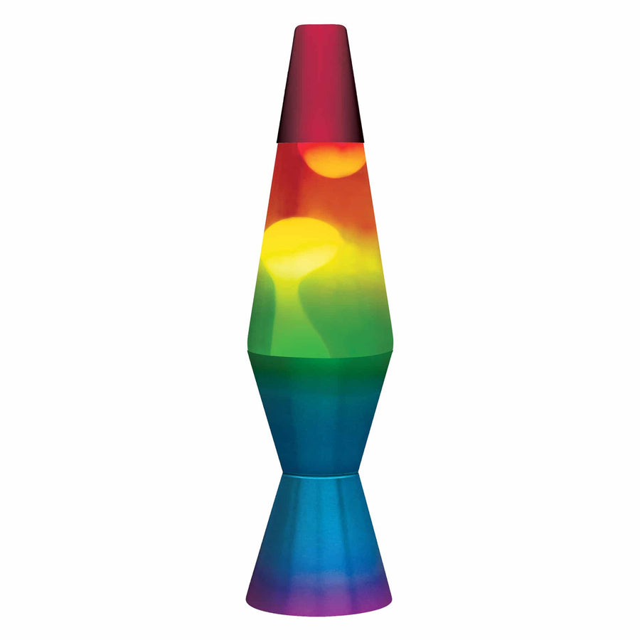 11.5" LAVA LAMP RAINBOW - WHITE/TRICOLOR [1KWW]