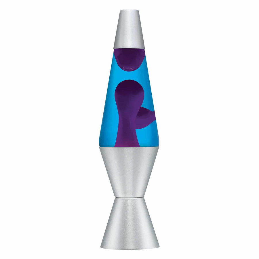 14.5" LAVA LAMP - PURPLE/BLUE/SILVER [HVUM]