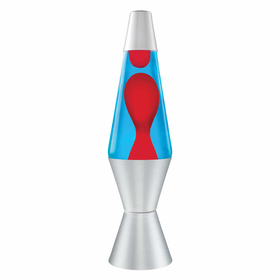 14.5" LAVA LAMP - RED/BLUE/SILVER [ZLKV]