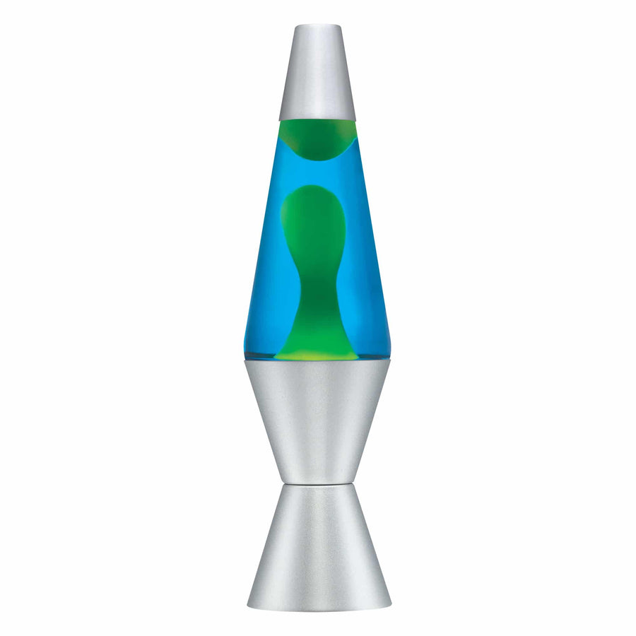 14.5" LAVA LAMP - YELLOW/BLUE/SILVER [FLJC]
