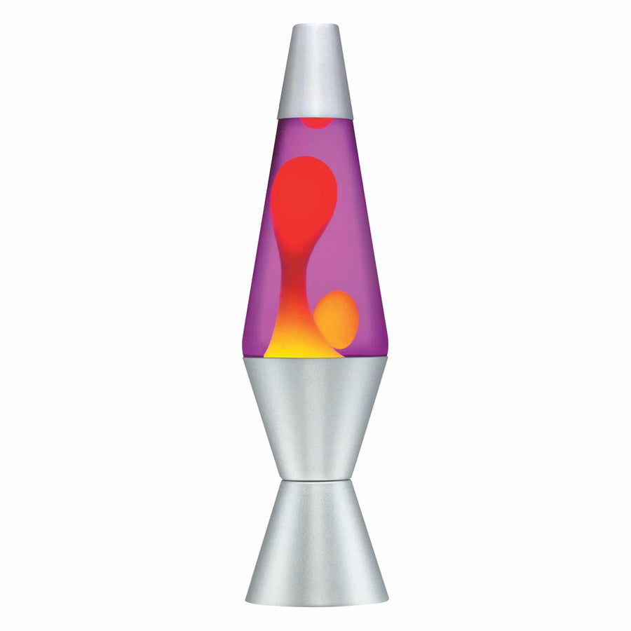 14.5" LAVA LAMP - YELLOW/PURPLE/SILVER [TVJ0]