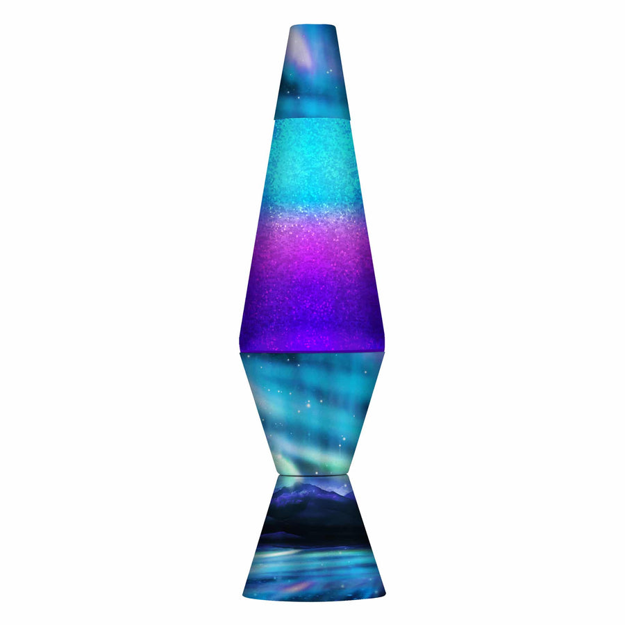 14.5" LAVA LAMP COLORMAX NORTHERN LIGHTS - GLITTER [AVW7]