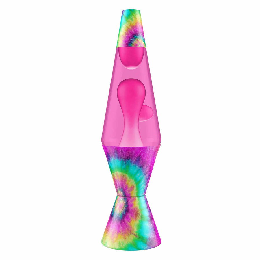 14.5" LAVA LAMP - TIE DYE PINK SPIRAL [KOWT]